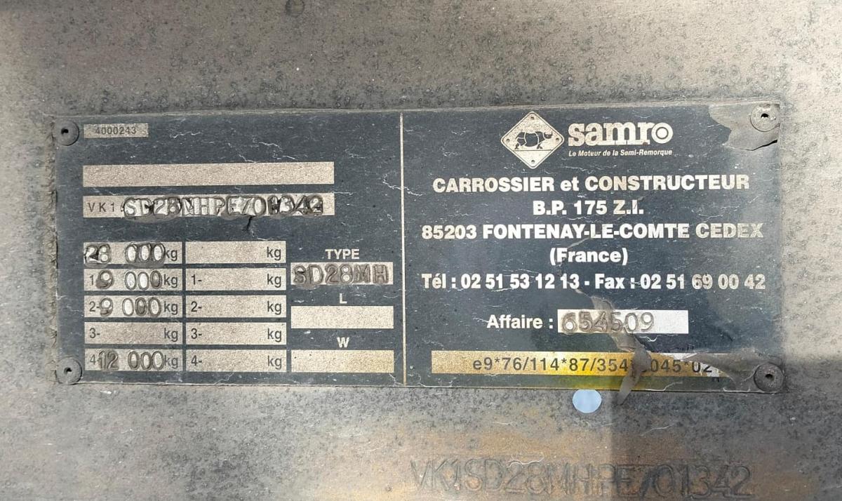 Semirremolque Samro SD28MH