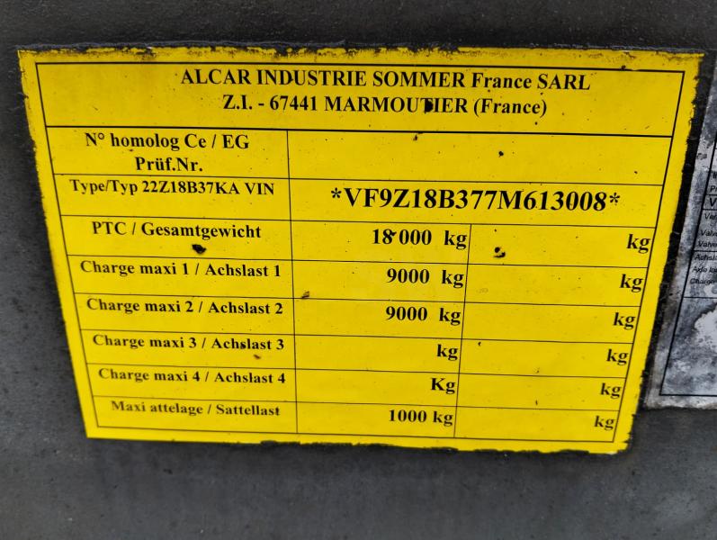 Remorque Wabco ALCAR Porte containers