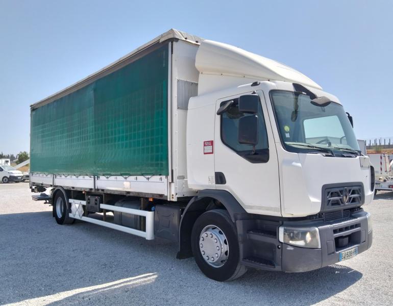 Camión Renault D-Series 320.19 ADR Lonas deslizantes PLFD (Tautliner)