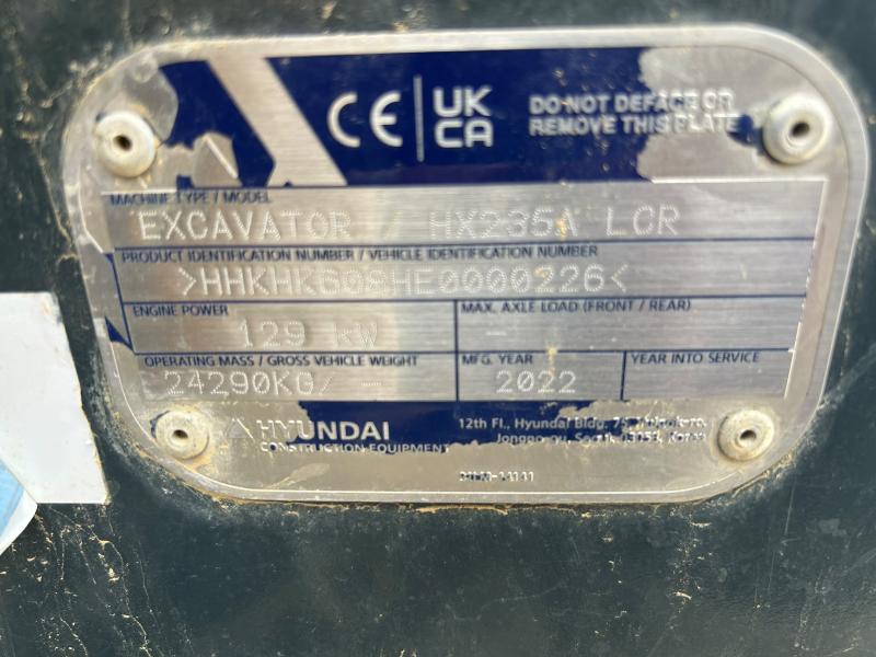 Pelle sur chenilles Hyundai HX235A LCR