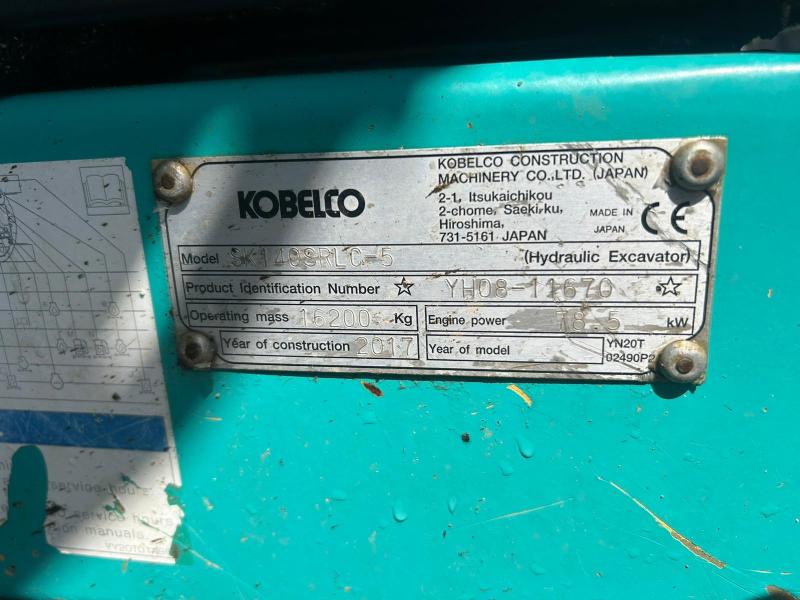 Pelle sur chenilles Kobelco SK140SRLC-5