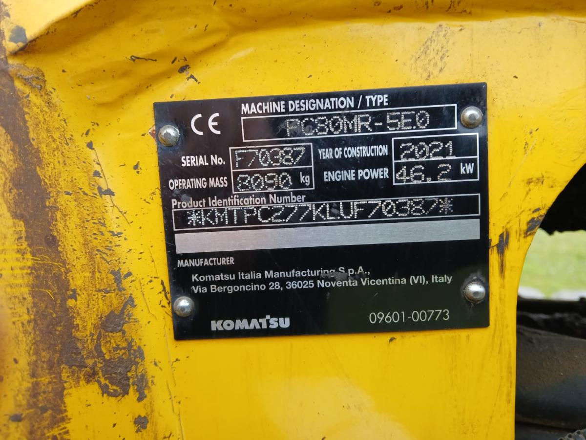 Pelle sur chenilles Komatsu PC80MR-5