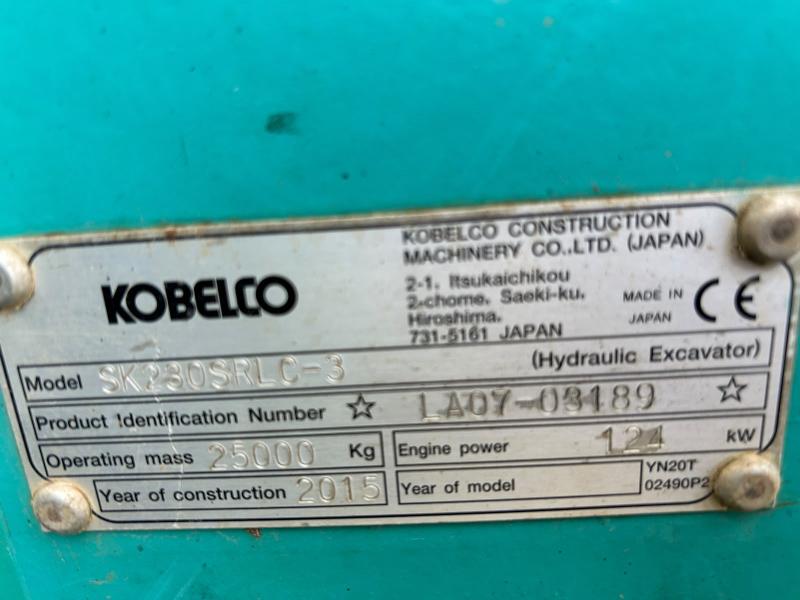 Pelle sur chenilles Kobelco SK230SRLC-3