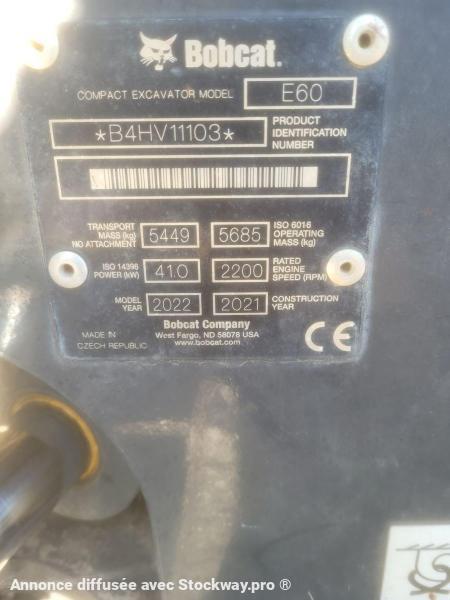 Photo Bobcat E 60  image 8/8