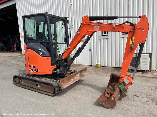 Photo Hitachi ZAXIS ZX26U-5A MINIPELLE 2T7 image 2/12