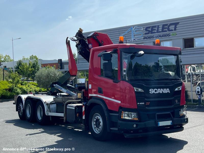 Photo Scania P450 XT 8X4  TRIDEM  AMPLIROLL GRUE image 6/17