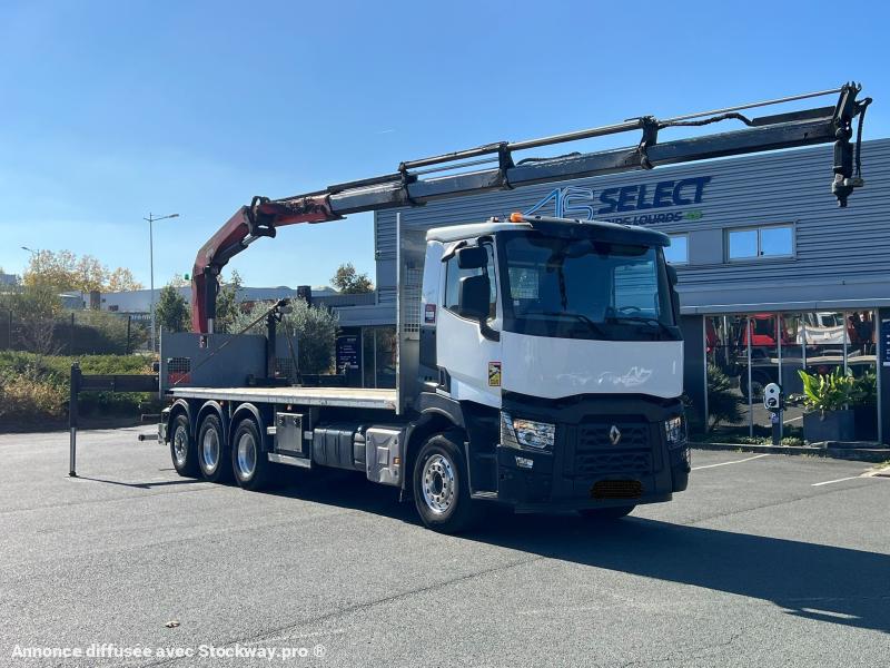 Renault C-Series C-480 8X4 TRIDEM PLATEAU GRUE