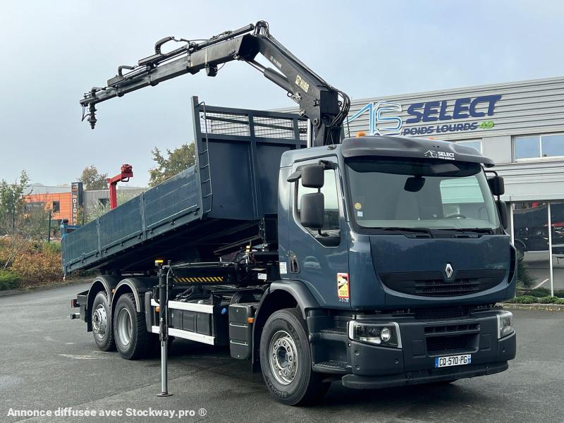Renault Lander 380 DXI  PLATEAU BENNE RIDELLES GRUE 6X2