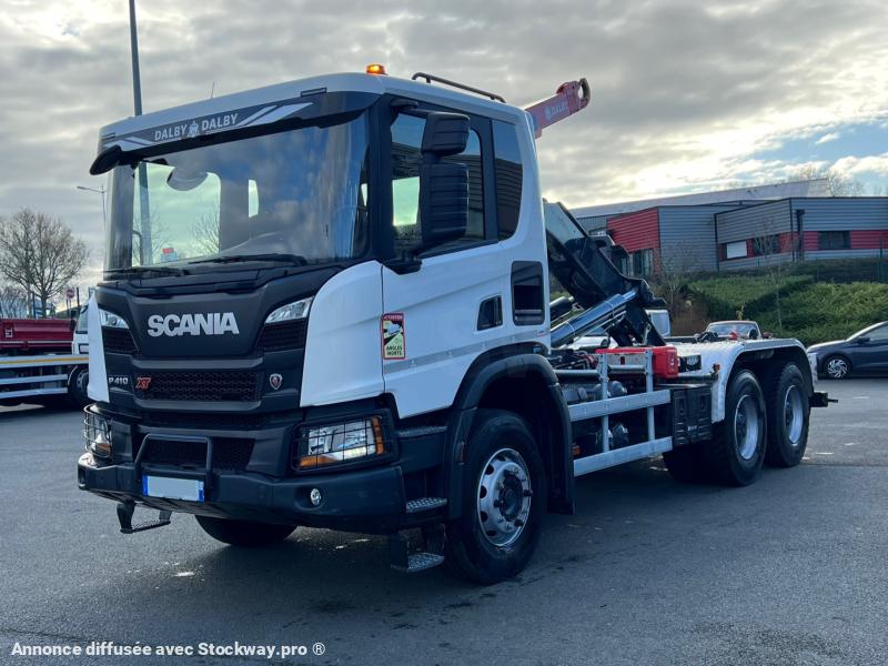 Photo Scania P-410  XT  13litres 6X4  AMPLIROLL  REMORQUANT image 2/14