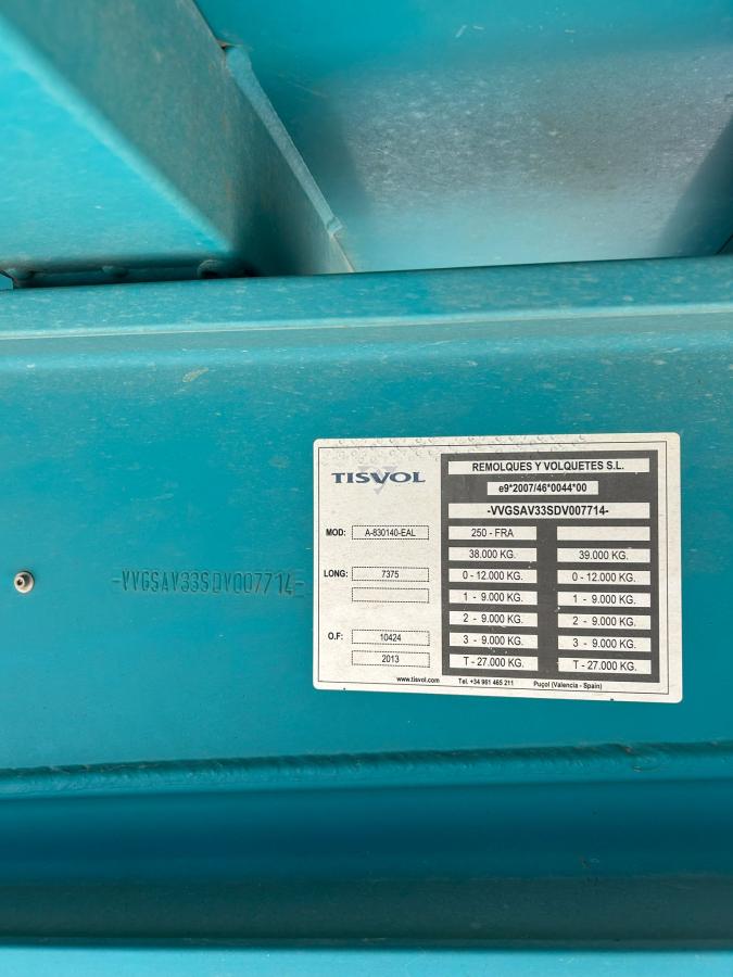 Semi-trailer Tisvol Non spécifié