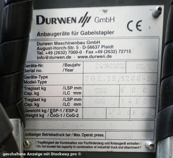 Photo DURWEN TGZ.25.1200 SC  image 4/4
