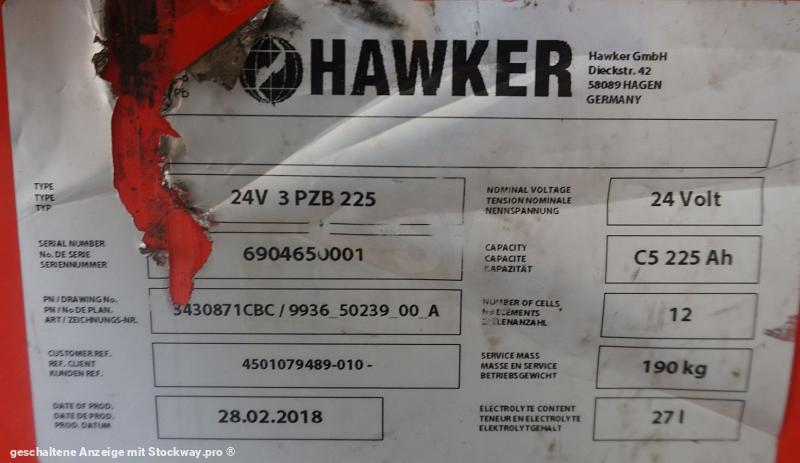 Photo HAWKER 24 Volt 3 PzB 225 Ah  image 5/5