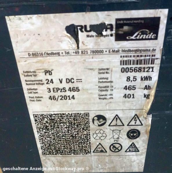 Photo GRUMA 24 Volt 3 PzS 465 Ah  image 7/7