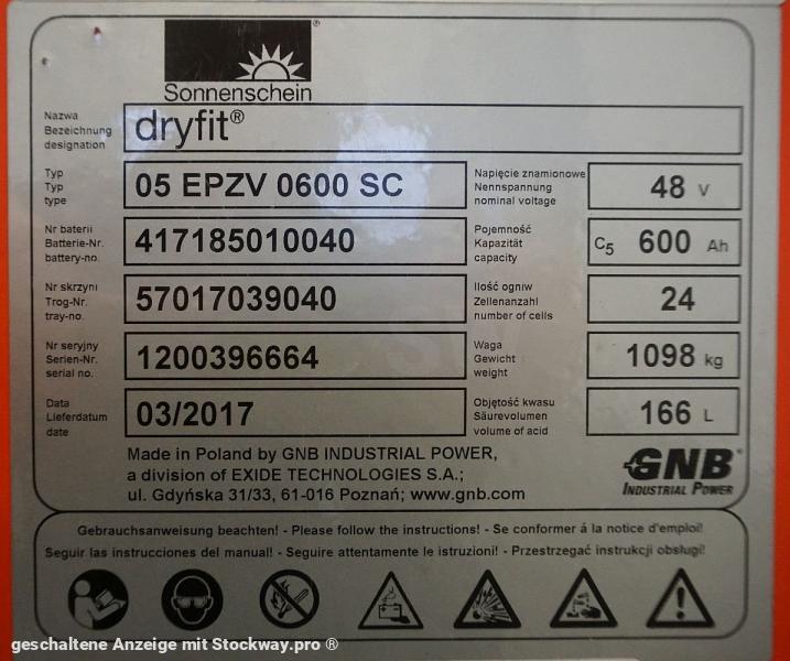 Photo GNB 48 Volt 5 PzV 600 Ah  image 5/5