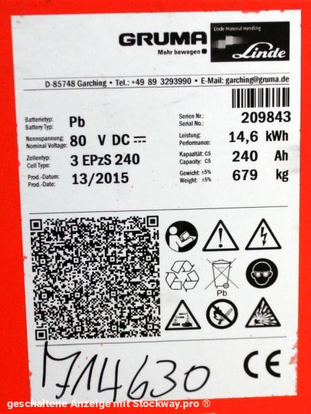 Photo GRUMA 80 Volt 3 PzS 240 Ah  image 4/4