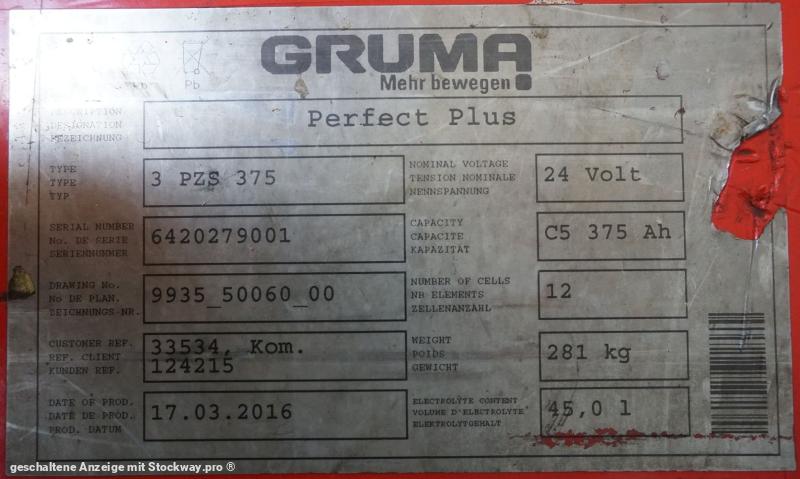 Photo GRUMA 24 Volt 3 PzS 375 Ah  image 5/5