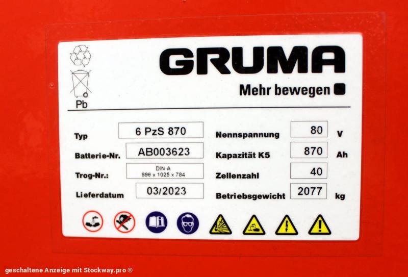 Photo GRUMA 80 Volt 6 PzS 870 Ah  image 5/5