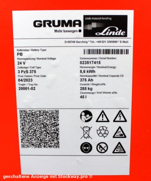 Photo GRUMA 24 Volt 3 PzS 375 Ah  image 5/5