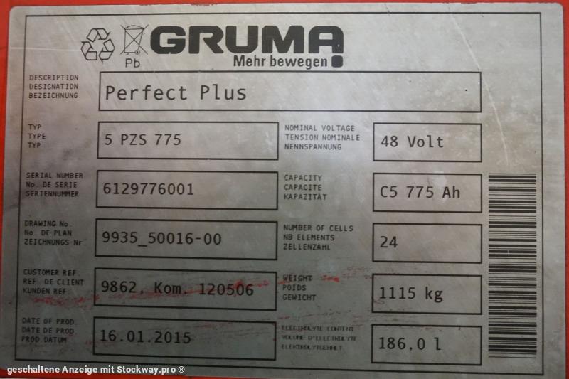 Photo GRUMA 48 Volt 5 PzS 775 Ah  image 5/5