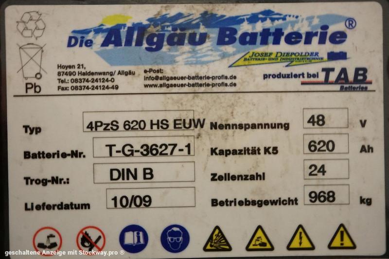 Photo ALLGÄU BATTERIE 48 Volt 4 PzS 620 Ah  image 5/5