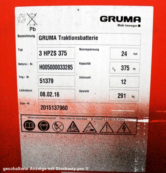 Photo GRUMA 24 Volt 3 PzS 375 Ah  image 5/5