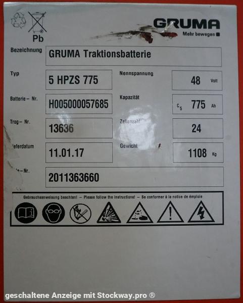 Photo GRUMA 48 Volt 5 PzS 775 Ah  image 5/5