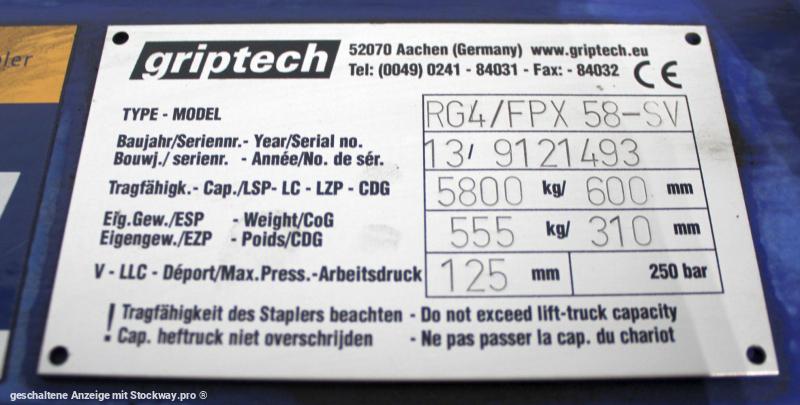 Photo GRIPTECH RG4 58/RG4 58/FPX  image 4/5