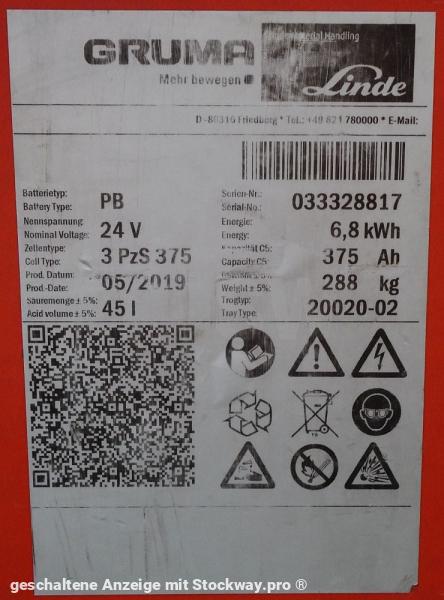 Photo GRUMA 24 Volt 3 PzS 375 Ah  image 5/5