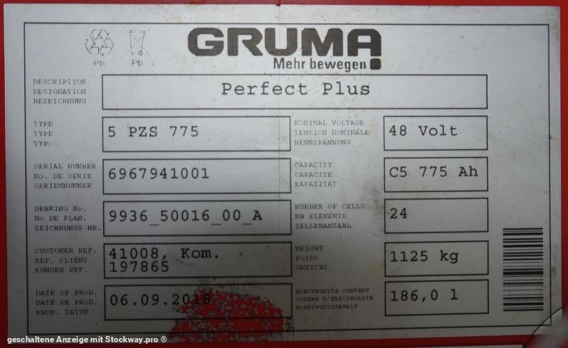 Photo GRUMA 48 Volt 5 PzS 775 Ah  image 5/5