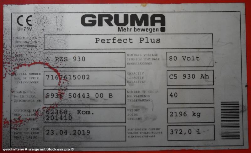 Photo GRUMA 80 Volt 6 PzS 930 Ah  image 5/5