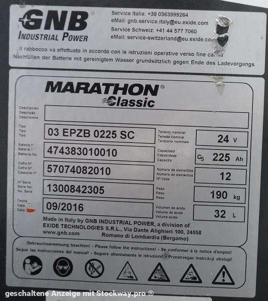 Photo GNB 24 Volt 3 PzB 225 Ah  image 5/5