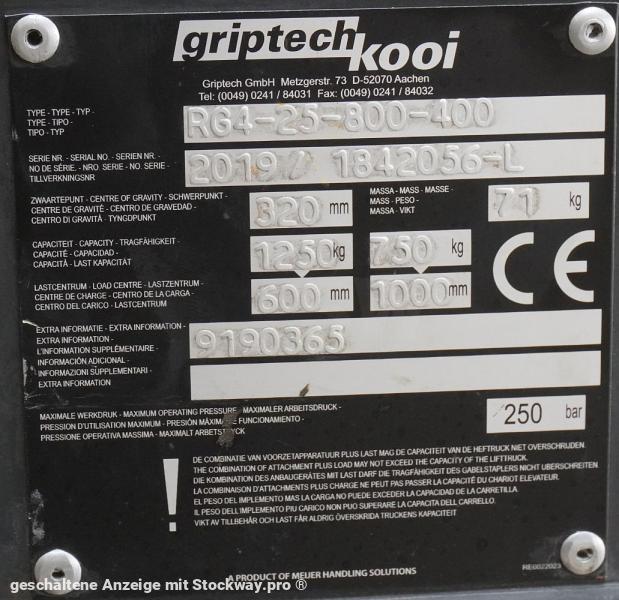 Photo GRIPTECH Griptech RG 4 25 800/400  image 4/5