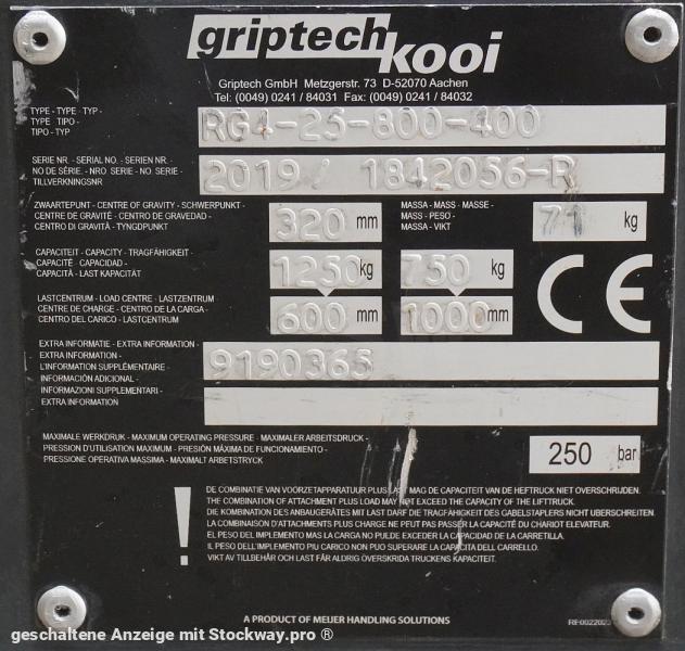 Photo GRIPTECH Griptech RG 4 25 800/400  image 5/5