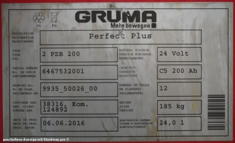 Photo GRUMA 24 Volt 2 PzB 200 Ah  image 5/5