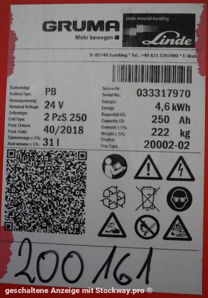 Photo GRUMA 24 Volt 2 PzS 250 Ah  image 5/5