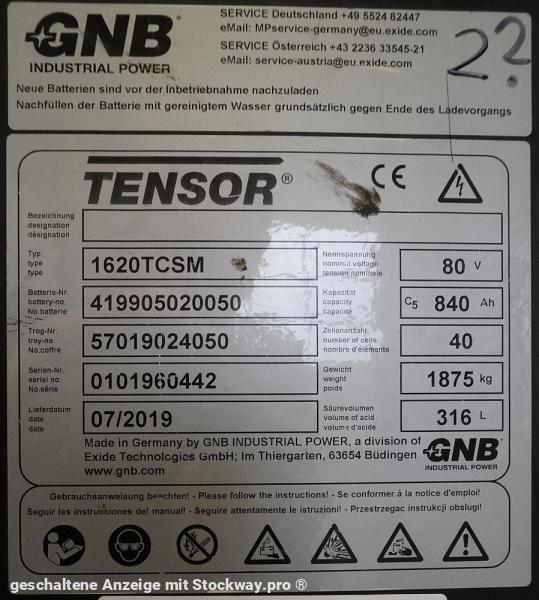 Photo GNB 80 Volt 5 TCSM 840 Ah  image 6/6