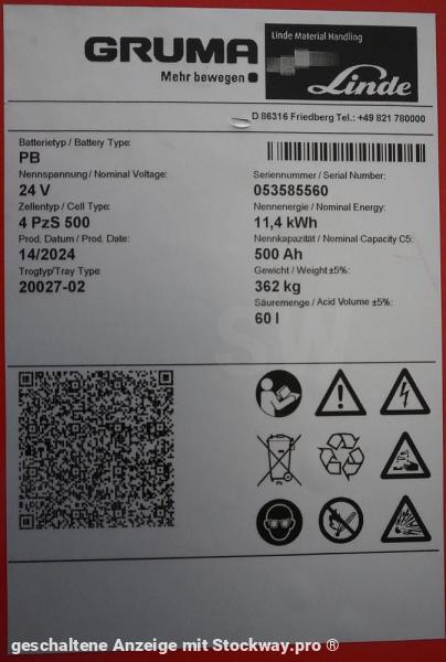 Photo GRUMA 24 Volt 4 PzS 500 Ah  image 6/6