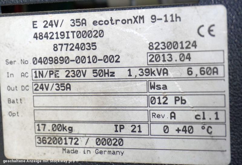 Photo STILL ecotron XM 24V 35A  image 6/6