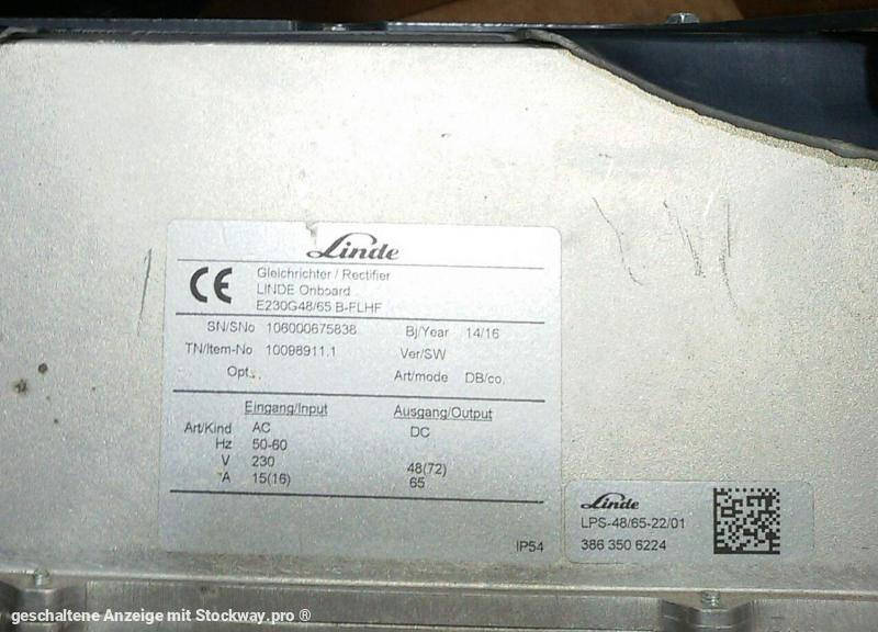 Photo LINDE integr. LDG  48/65 HF  image 2/2