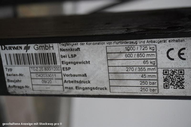 Photo DURWEN TGZ 20 800/1200  image 6/6