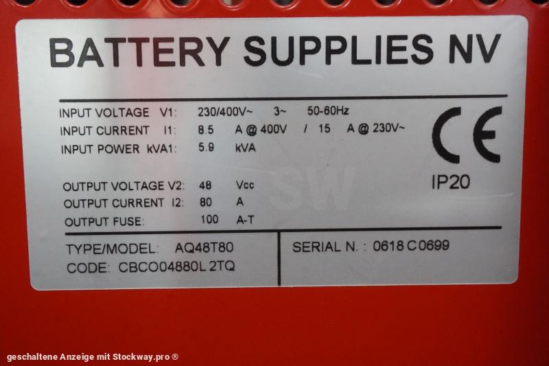 Photo BATTERY SUPPLIES NV AQ48T80 48 V/ 80 A  image 6/6