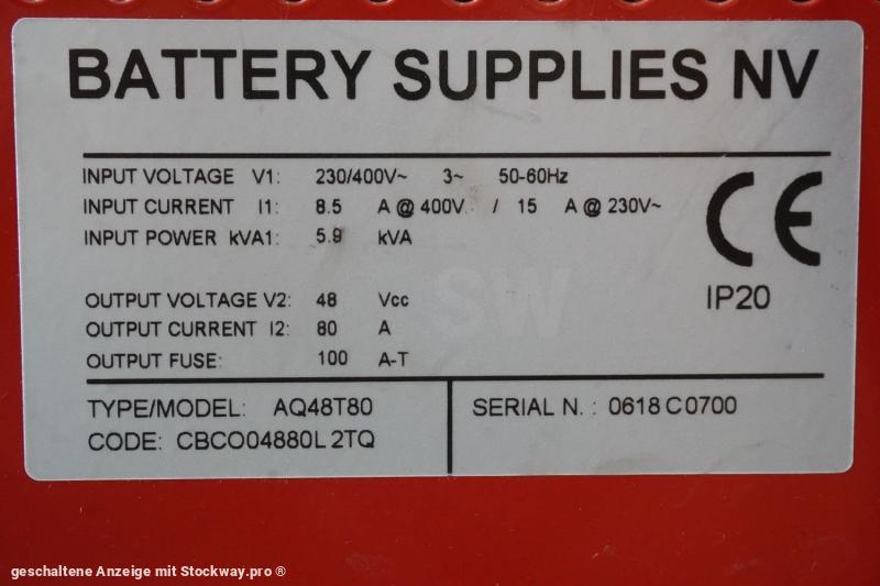 Photo BATTERY SUPPLIES NV AQ48T80 48 V/ 80 A  image 6/6