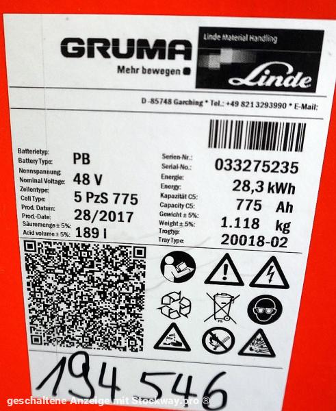 Photo GRUMA 48 Volt 5 PzS 775 Ah  image 5/6