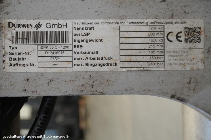 DURWEN DURWEN DPK35C, Breite 1200 mm 