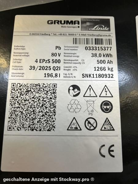Photo GRUMA 80 Volt 4 PzS 500 Ah  image 5/5