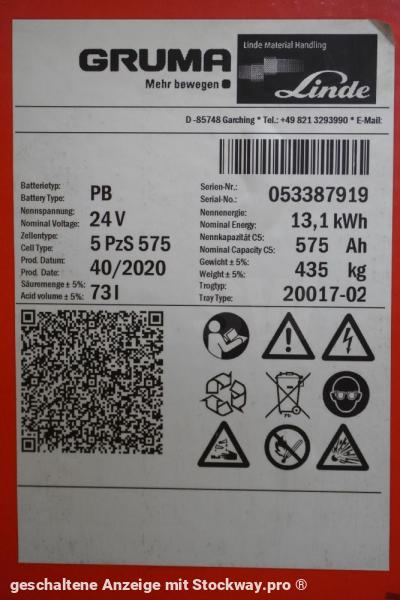 Photo GRUMA 24 Volt 5 PzS 575 Ah  image 5/6