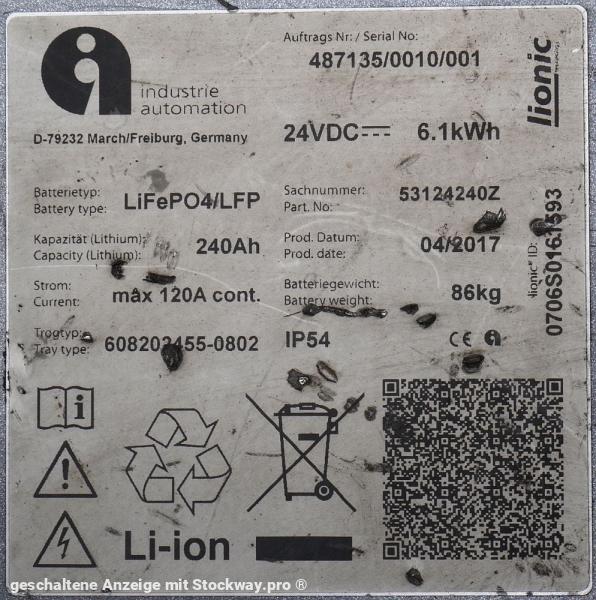 Photo Industrie Automation 24 Volt  240 Ah  image 6/6