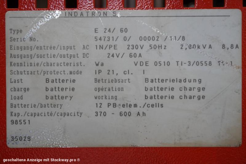 Photo INDUSTRIE AUTOMATION indatron S E 24/60  image 5/5