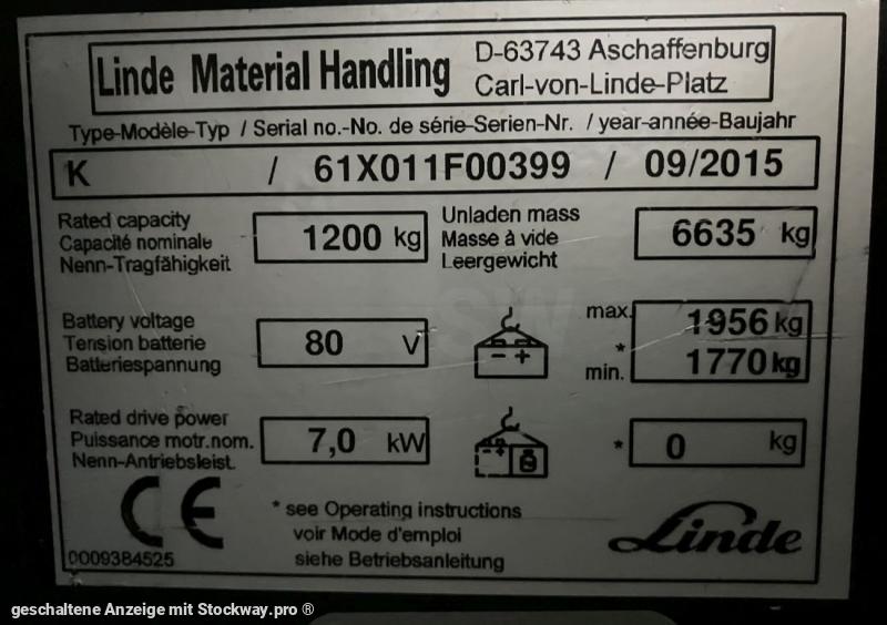Linde K-Schwenkschubgabel 011 