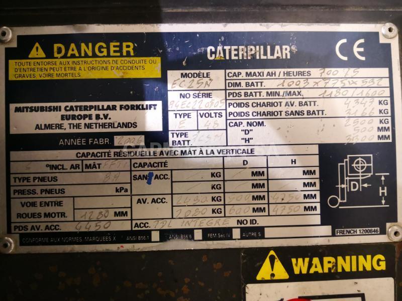 Carrelli elevatori Caterpillar EC25N